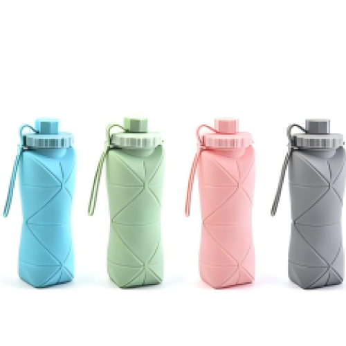 Silicone Foldable Portable Travel Water Bottle